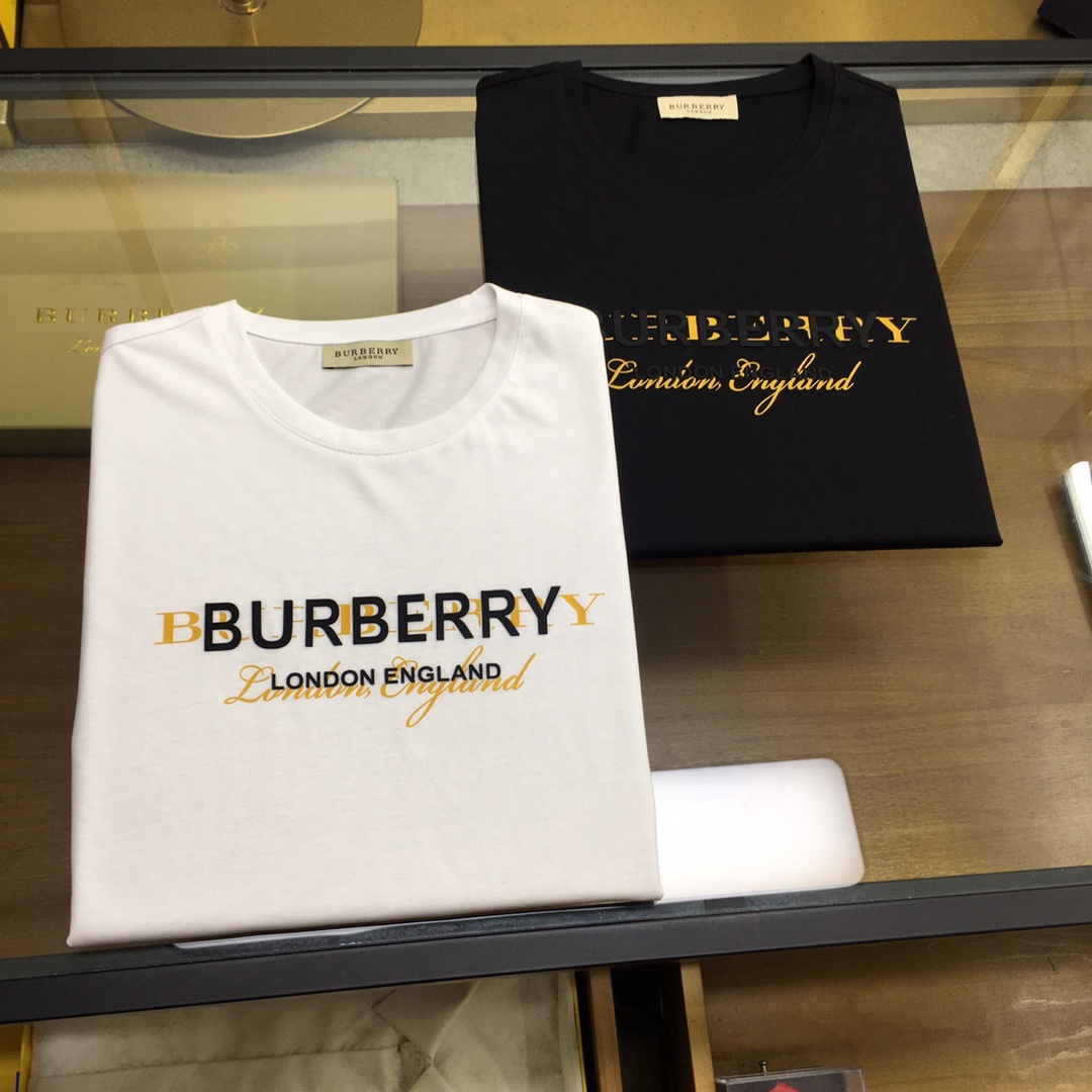 【Burebr..y...】 2023新品休閒圓領短袖T恤