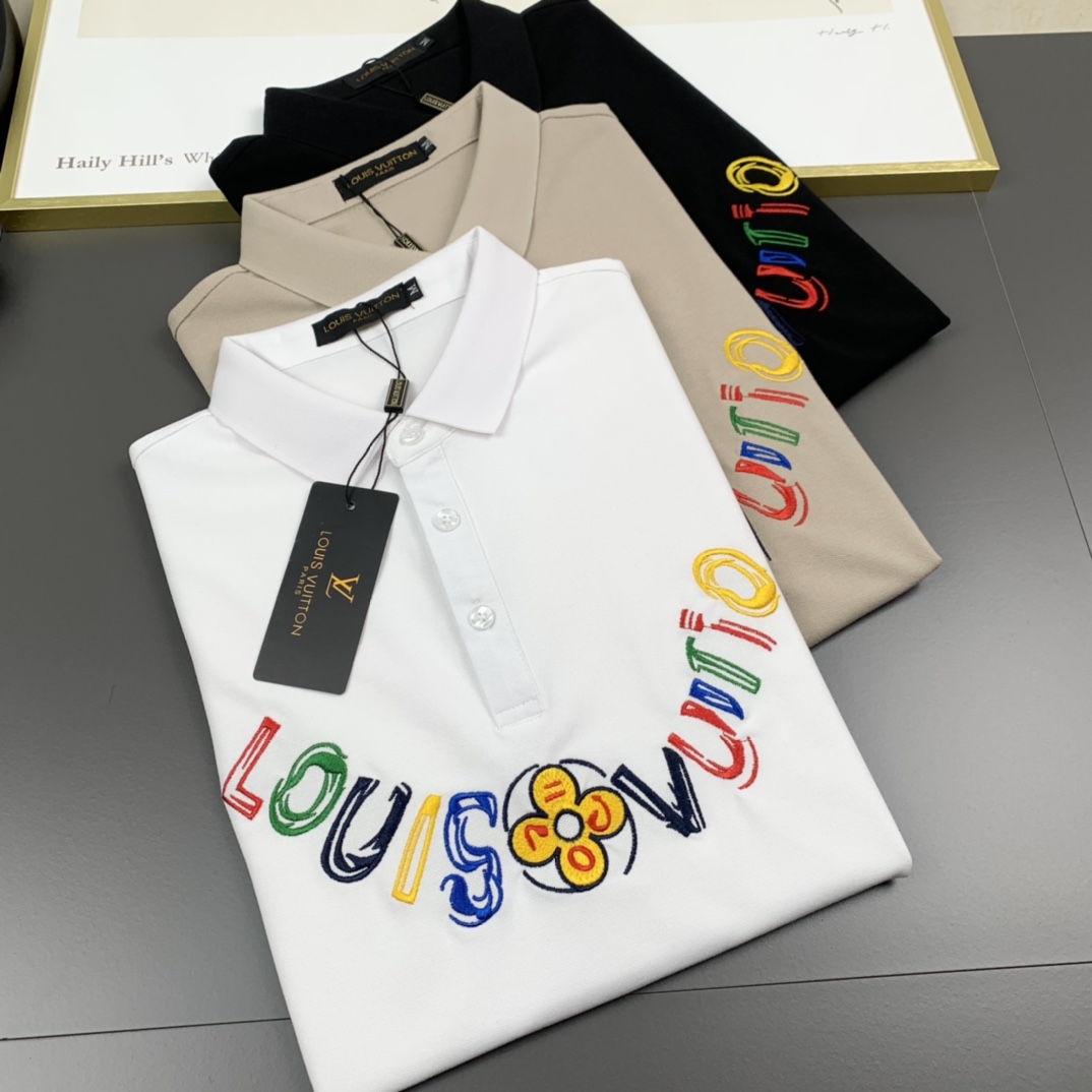 LV路易威登  2023春夏新款 男士翻領POLO系列