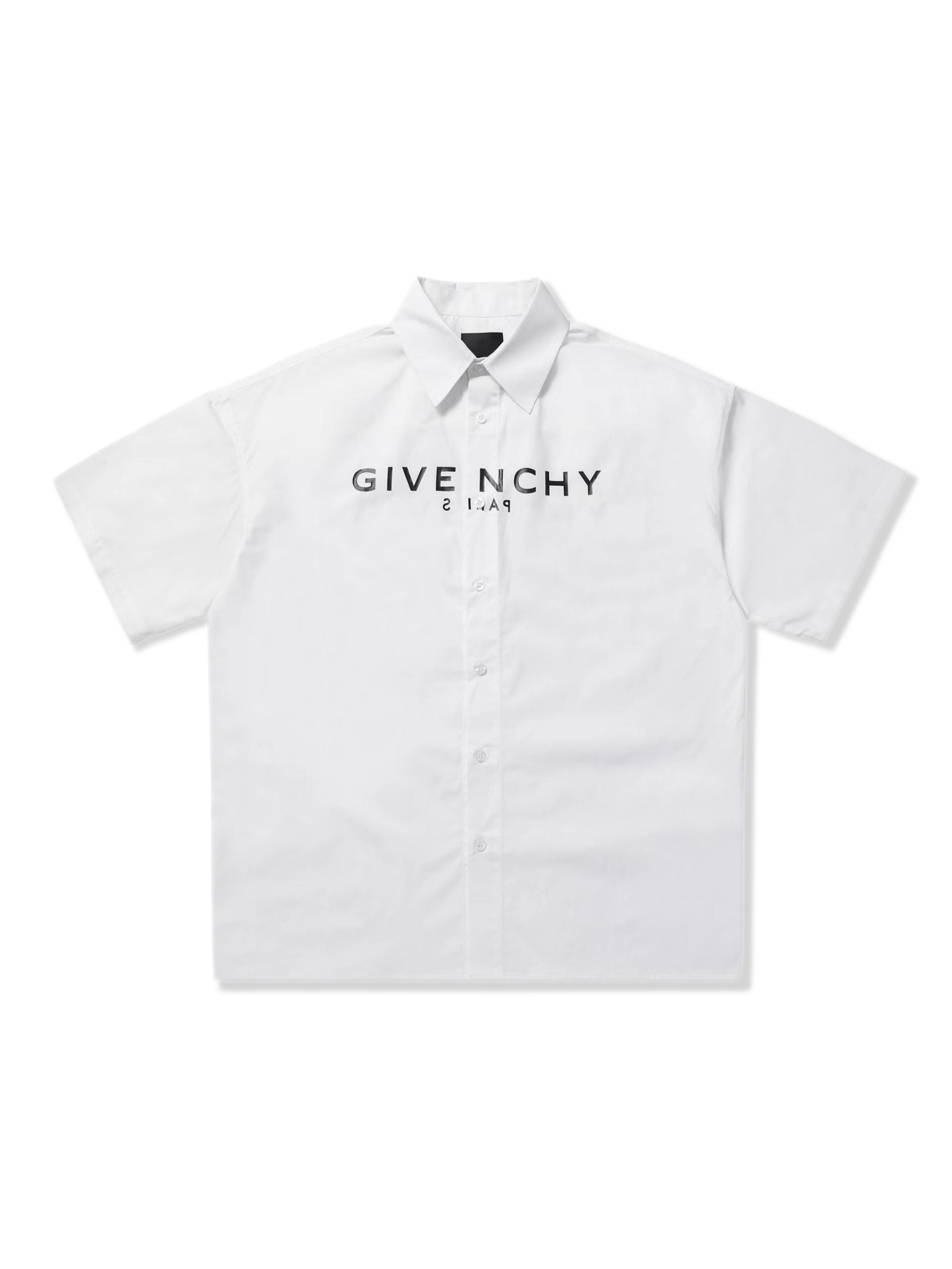 Givenchy/紀梵希SS23字母logo印花短袖襯衫
