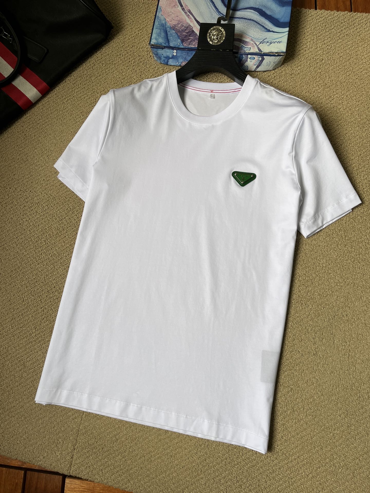 普拉達系列 2023春季最新款短袖圓領T恤
