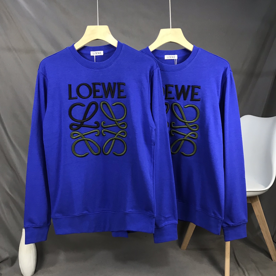 新款 羅意威/Loewe重工刺繡情侶款衛衣