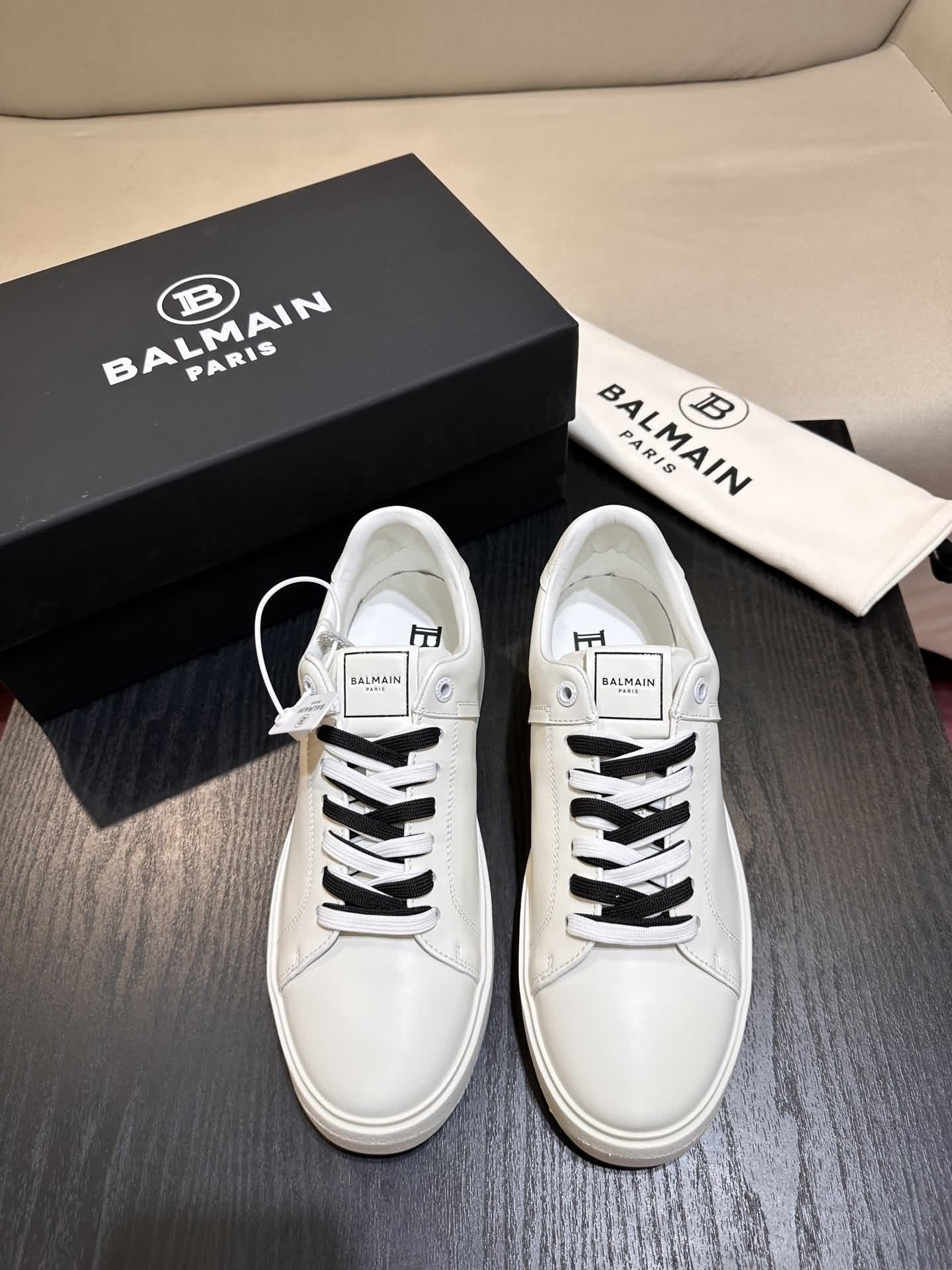 Balmain B-Court 系帶運動鞋