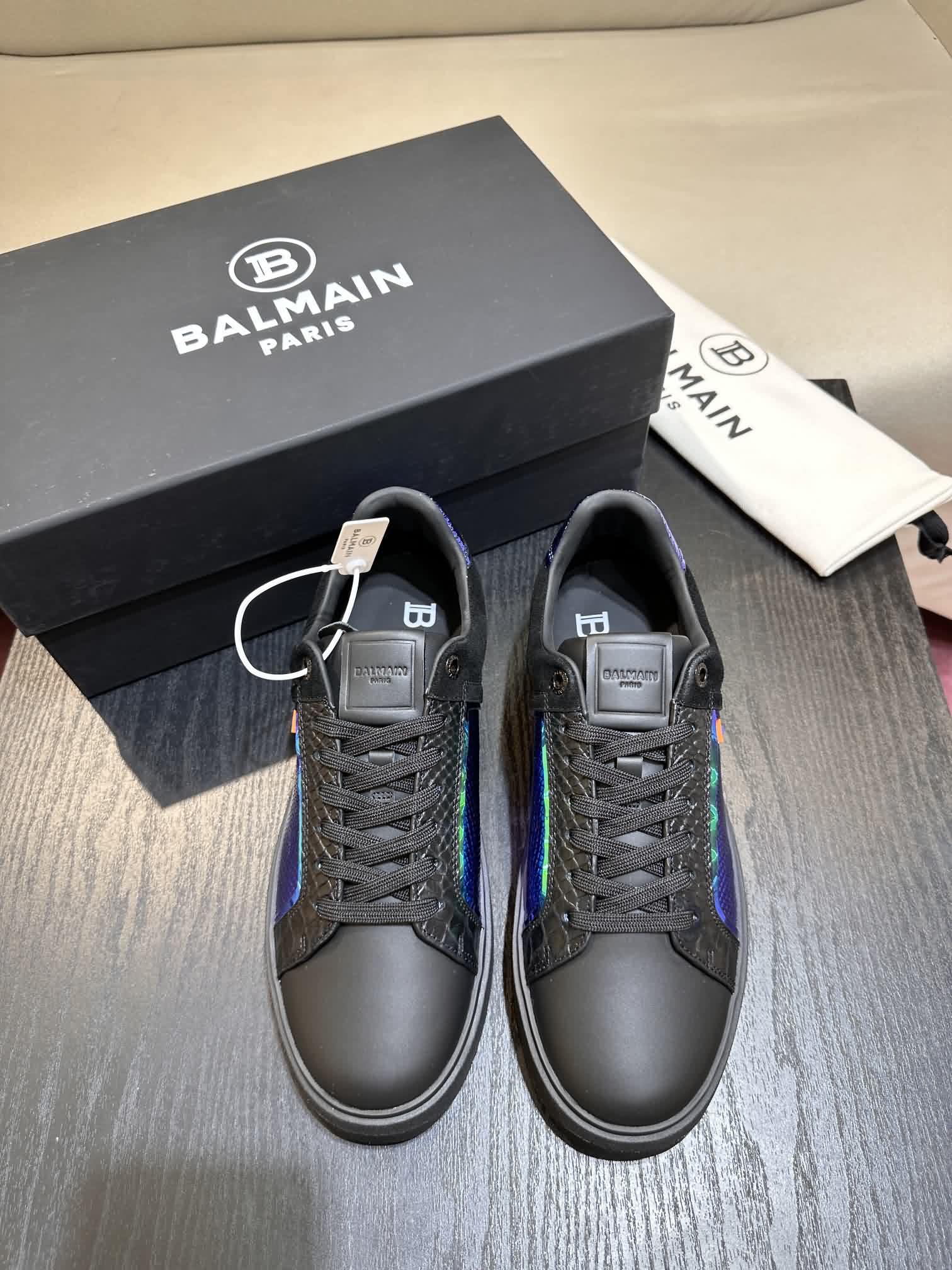 Balmain B-Court 皮質運動鞋