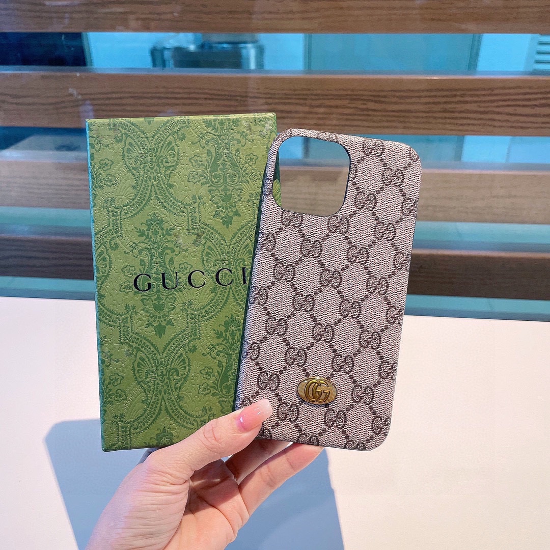 古馳Gucci經典老花殼