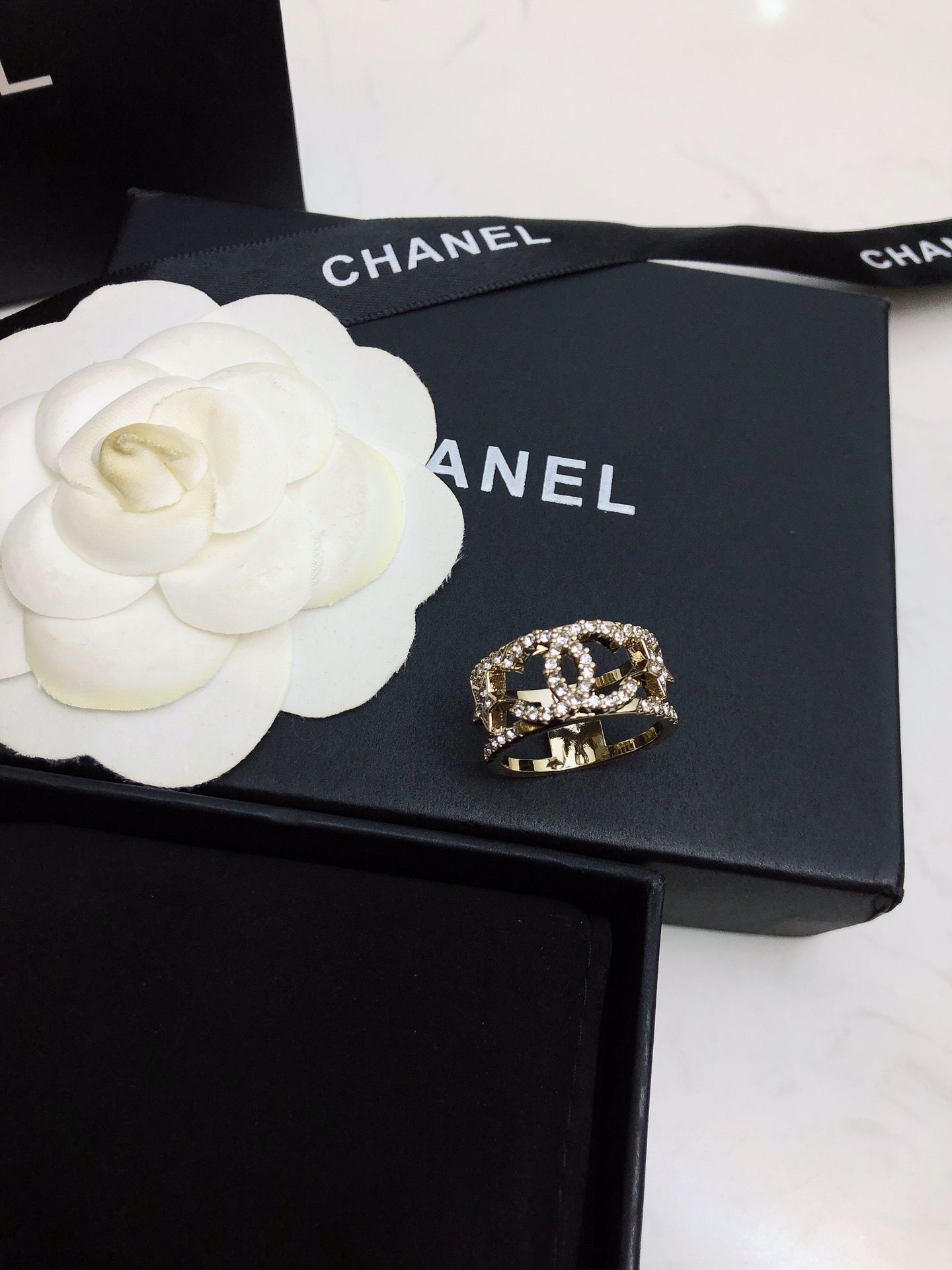 Chanel 香奈兒 經典雙C戒指