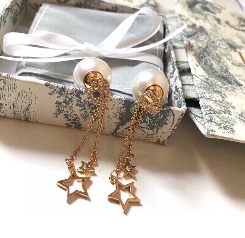 迪奧Dior 兩用款 cd 流蘇 耳釘